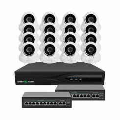 Комплект відеоспостереження на 16 камер GV-IP-K-W83/16 5MP
