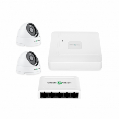 Комплект відеоспостереження на 2 камери GV-IP-K-W67/02 4MP (Lite)