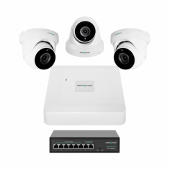 Комплект відеоспостереження на 3 камери GV-IP-K-W81/03 5MP