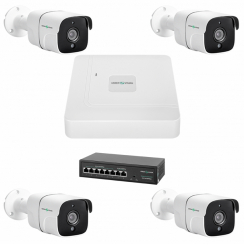 Комплект відеоспостереження на 4 камери GV-IP-K-W75/04 5MP