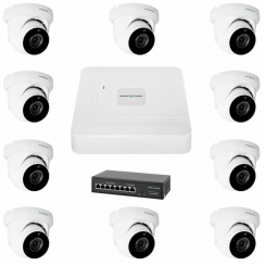 Комплект відеоспостереження на 9 камер GV-IP-K-W77/09 5MP