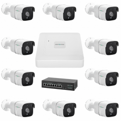 Комплект відеоспостереження на 9 камер GV-IP-K-W78/09 5MP