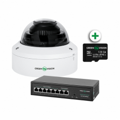 Комплект відеоспостереження з функцією розпізнавання облич на 1 IP камеру GV-804