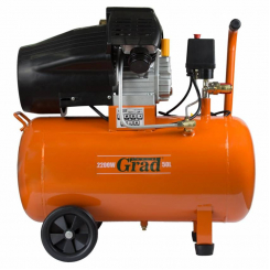 Компресор V 2.2 кВт 386л/хв 8бар 50л (2 крана) Grad (7043935)