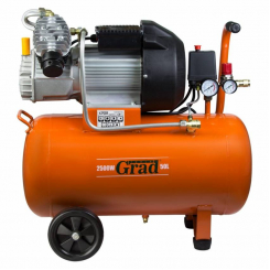 Компресор V 2.5кВт 435л/хв 8бар 50л (2 крана) Grad (7043945)