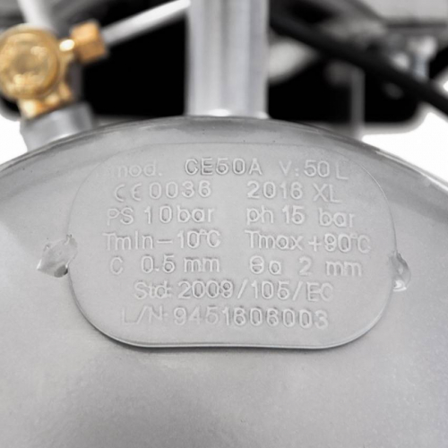 Компресор двоциліндровий 2.5кВт 455л/хв 10бар 50л (2 крана) Sigma (7043721)