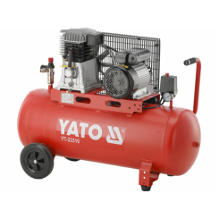 Компресор мережевий YATO 230 В, 2,2 кВт, тиск ≤ 8 Bar,  под. повітря- 360 л/хв, ресивер- 100 л [1]