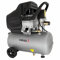Компресор одноциліндровий 1.8кВт 230л/хв 8бар 24л (2 крана) Sigma (7043131)