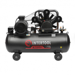 Компресор 300 л, 11 кВт, 380 В, 10 aтм, 1600 л/хв., 3 циліндри INTERTOOL PT-0050