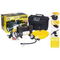 Компресор Торнадо" КА-Т12191 150psi/23Amp/60л/клеми/ліхтар/шланг 7,5м/2 циліндра