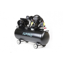 Компресор двоциліндровий ремінний OFBD-100 2.2кВт 402л/хв 8бар 100л (2 крана) + олива 0,5л APRO