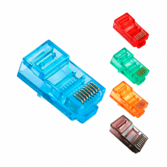 Конектор кольоровий RJ45 8P8C UTP Cat.5E (100 шт)