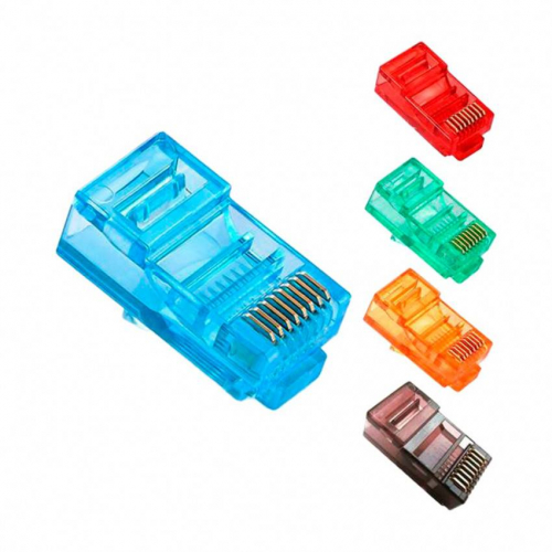 Конектор кольоровий RJ45 8P8C UTP Cat.5E