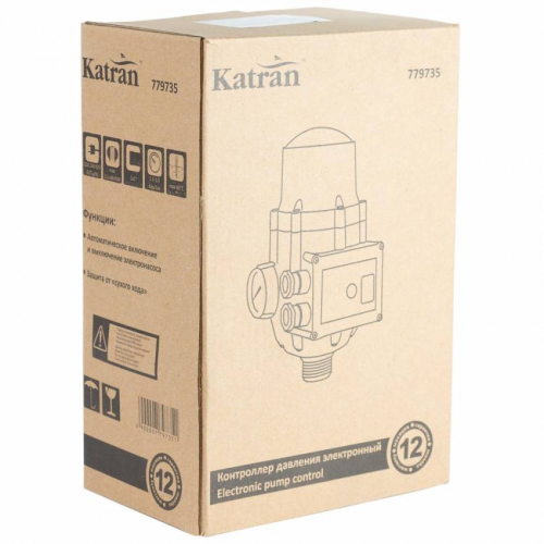 Контролер тиску електронний 1.1кВт Ø1 рег тиск вкл 1.5-3.0 bar Katran (779735)