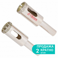 Коронки алмазні по кераміці та склу Ø18мм Sigma (1541181)