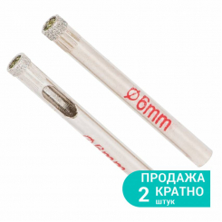 Коронки алмазні по кераміці та склу Ø6мм Sigma (1541061)