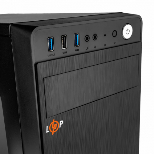 Корпус БЕЗ БЖ LP 2109 - black case chassis cover 1xUSB2.0, 2xUSB3.0