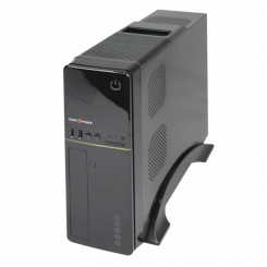 Корпус LP S607 BK 400W Slim 2хUSB 2.0