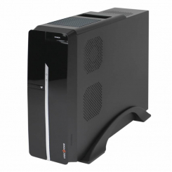 Корпус LP S608 BK 400W Slim 2xUSB 2.0