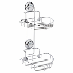 Кошик на вакуумних присосках подвійний s38 212×252×373мм AQUATICA (9783832)