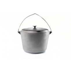 Котел алюмінієвий з кришкою та дужкою 300мм 12л СИЛА