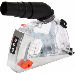 Кожух пилозахисний для КШМ для різання YATO: диск Ø115/125 мм, глиб. різа – 32мм, зона дії – 28-36мм