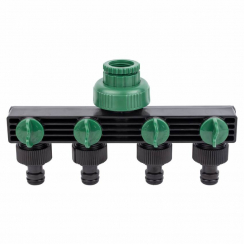 Кран розподільний з адаптерами ½" 4-е виходи в/с ½"×¾" Grad (5016905)