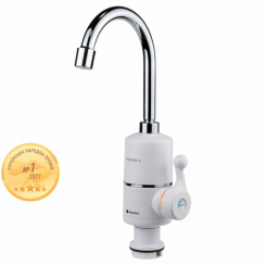 Кран-водонагрівач проточний NZ 3.0кВт 0,4-5бар для кухні гуска вухо на гайці AQUATICA