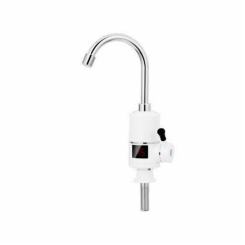Кран-водонагрівач проточний s96 3.3кВт для кухні вилив вухо на гайці з дисплеєм і термостатом AQUATICA (9796113)
