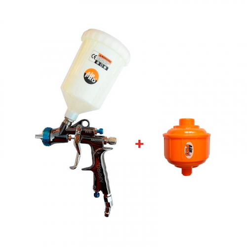 Краскопульт пневматичний Air Pro AM5008 LVLP WB PLUS (2 мм) подарунок фільтр тонкого очищення Air Pro F3K