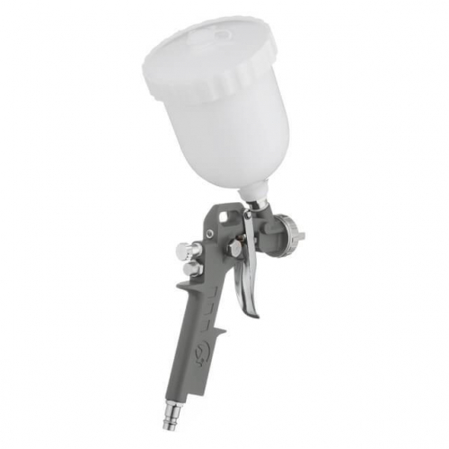 Фарбопульт пневматичний HP, форсунка 1,5 мм, верхній пластиковий бачок 600 мл, 5 бар INTERTOOL PT-0204