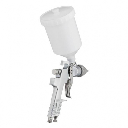 Фарбопульт пневматичний HVLP, форсунка 1,3 мм, верхній пластиковий бачок 600 мл, 3 бар INTERTOOL PT-0106