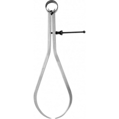 Кронциркуль для зовнішніх вимірів YATO : l= 250 мм, з гвинтовим фіксатором і на пружині