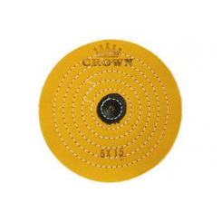 Круг муслиіновий жовтий CROWN d-150 мм, 15 шарів (з кож. п'ятаком)