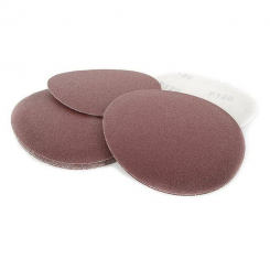 Круг наждачний самоклейний 125 мм, папір класу С, щільність - 120 г/м², К120, уп. 10 од. INTERTOOL BT-0512