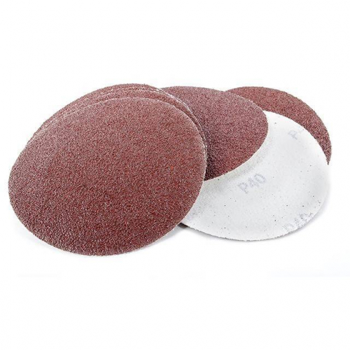 Круг наждачний самоклейний 125 мм, папір класу С, щільність - 120 г/м², К40, уп. 10 од. INTERTOOL BT-0504