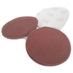 Круг наждачний самоклейний 125 мм, папір класу С, щільність - 120 г/м², К220, уп. 10 од. INTERTOOL BT-0522