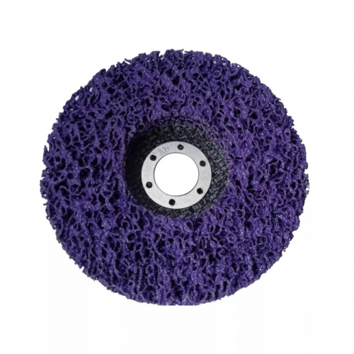 Круг нетканий зачисний корал TITAN ABRASIVE 125*22.23 (P46) T27 жорсткий/hard (фіолетовий)