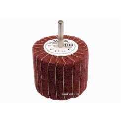 Круг пелюстковий шліфувальний YATO : подовжений Ø=60 мм, К100, шпиндель Ø= 6 мм, H= 50 мм