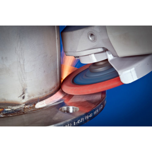 Круг пелюстковий тарілчастий 125*22 CO60 PFERD (нерж/метал) вигнутий профіль для важкодоступних місць POLIFAN