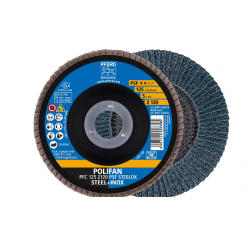 Круг пелюстковий тарілчастий 125*22 Z120 (нерж/метал) конічн.PFC POLIFAN