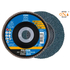 Круг пелюстковий тарілчастий 125*22 Z40 плоск. PFF  (нерж/метал)