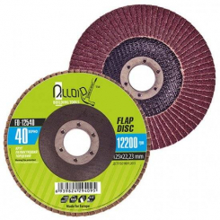 Коло пелюсткове торцеве 125 мм, зерно 40 Alloid