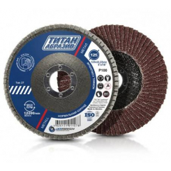 Коло пелюсткове торцеве ТИТАН АБРАЗИВ 125*22 (P100) (A,N) T27