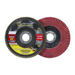 Коло пелюсткове торцеве керамічний КЛТ PRO Т27, 125х22 мм, P80