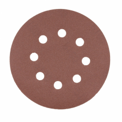 Круг  шліфувальний на липучці з отворами (уп/5 шт.) HOEGERT 125 HT8D125