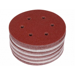 Круг шліфувальний з наждачн. паперу з липучкою YATO: Ø= 150мм, Р120, 6 отв до YT-09739, -09740, 50шт