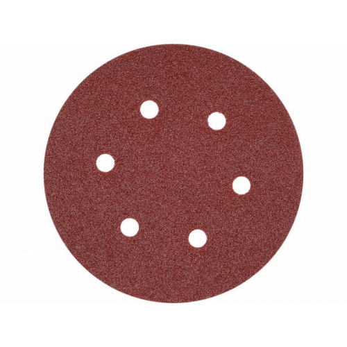 Круг шліфувальний з наждачн. паперу з липучкою YATO: Ø= 150мм, Р220, 6 отв до YT-09739, -09740, 50шт