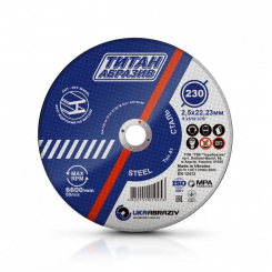 Круг відрізний Титан Абразив 230*1,9*22 INOX