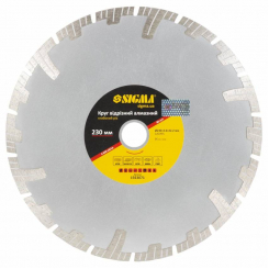 Круг відрізний алмазний Глибокий різ Ø230×22.2мм SIGMA (1923071)